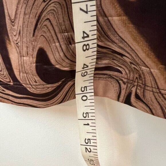 Song of Style Rommie Mesh Dress Brown Marble Women’s Small Long Sleeve Stretch - Picture 11 of 15